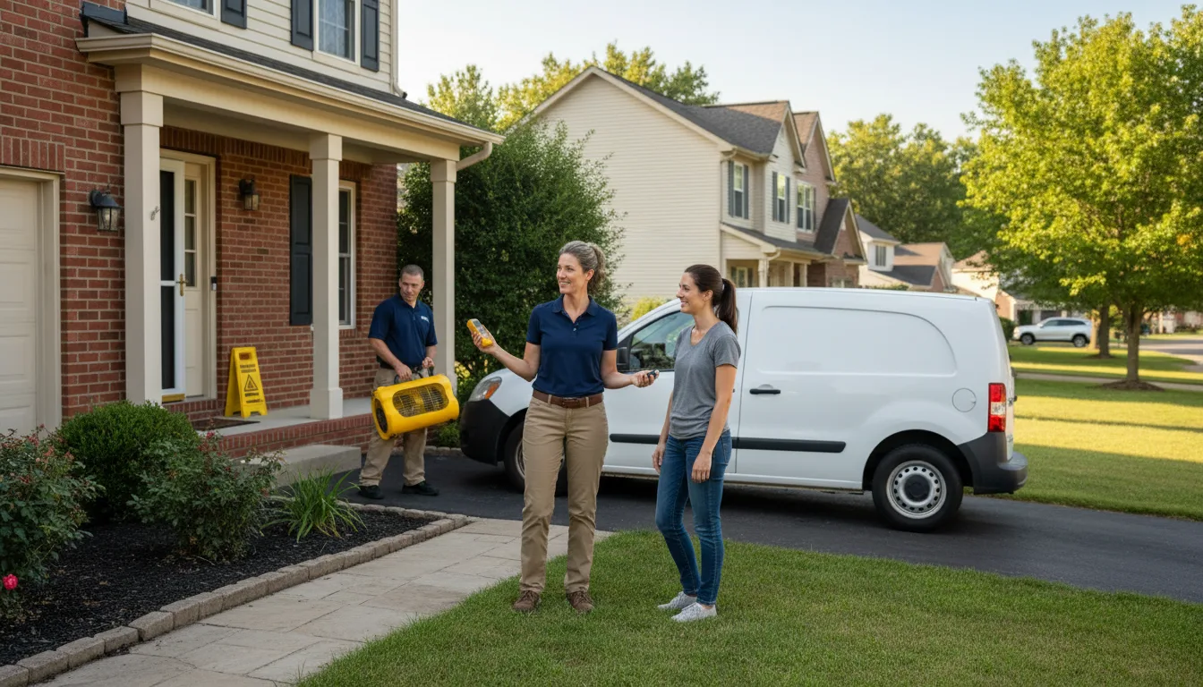 Residential water damage restoration in Burlington, NC